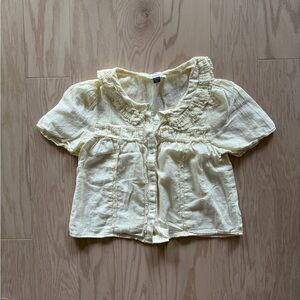 American Eagle Cropped Baby Doll Top